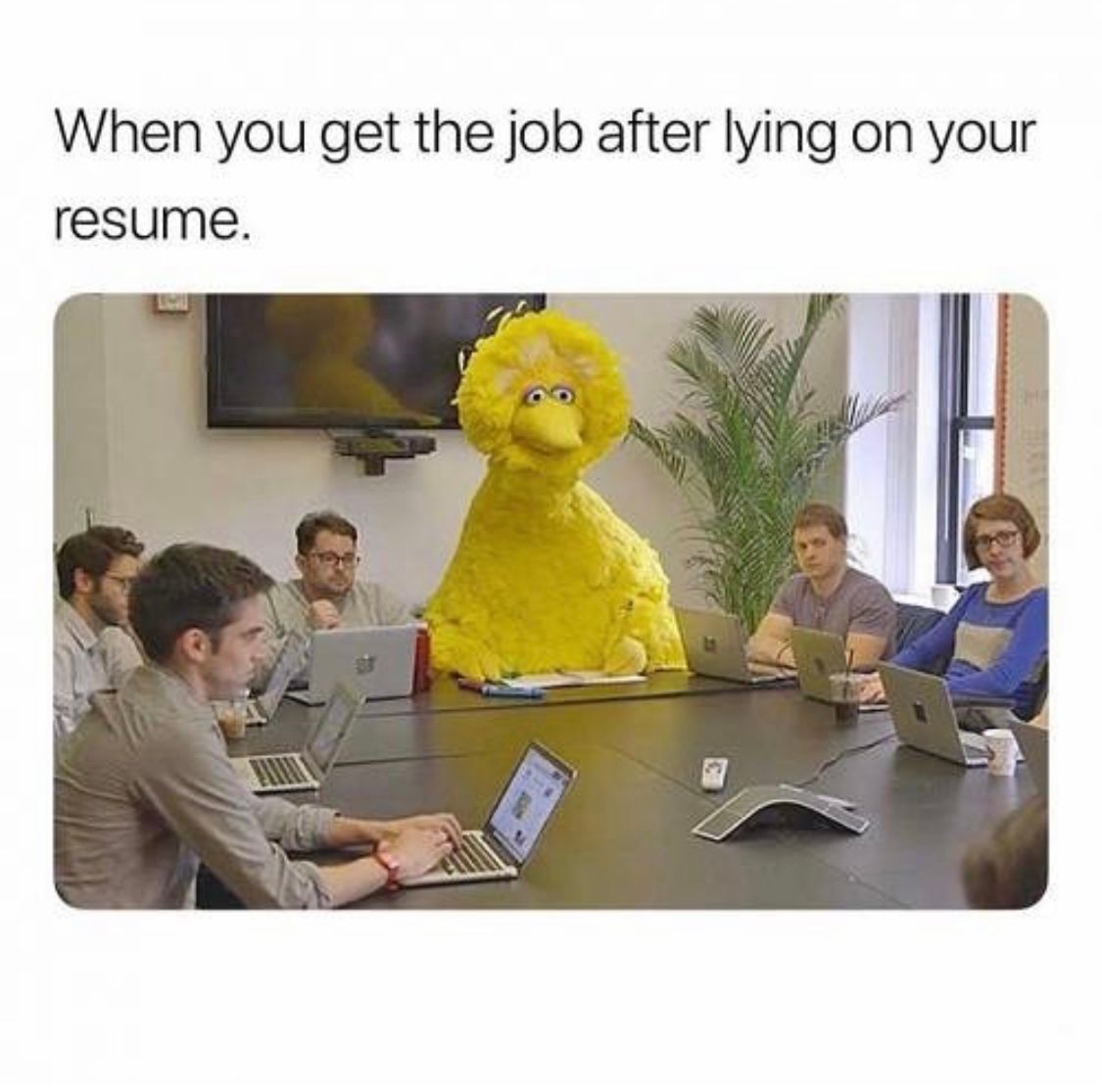 When You Get The Job After Lying On Your Resume